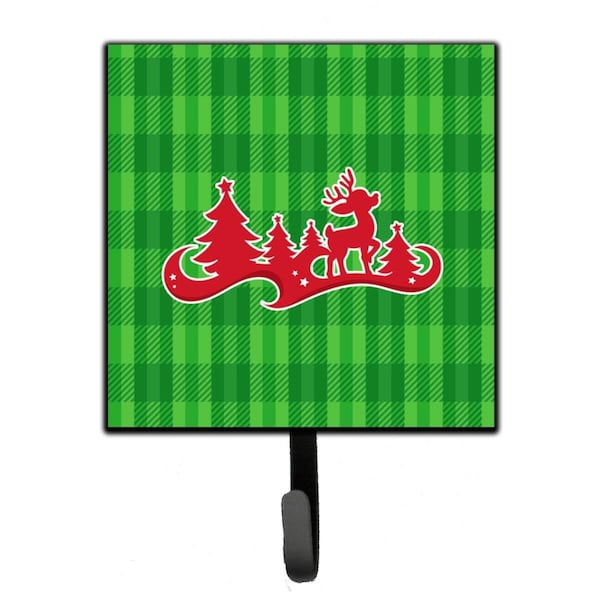 Carolines Treasures Christmas Tree Reindeer Green Leash or Key Holder BB6973SH4 - main